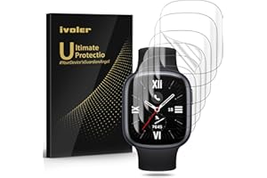 ivoler 6 sztuk Ochraniacz ekranu do zegarka Honor Watch 4, [Pełne pokrycie] [Płyn do zainstalowania] [Anti-Scratch] [Bez pęcherzyków] HD Przezroczyste TPU Miękkie folie ochronne
