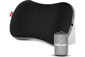 Tavaler Aufblasbars Kissen Ultralight Outdoor Camping Kissen, Camping Kopfkissen Aufblasbar Ergonomisches Reisekissen Aufblasbar Strandkissen (Schwarz)
