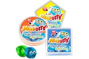 CRAZE JUMPUTTY Jumping Dough, Bouncy Clay, Colourful Children's Clay, Modelling Clay, Jar, Jump Clay, Children's Party Gift