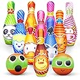 Jeu éducatif Montessori Jeu De Bowling Enfants 12 Pièces - Quilles Souples Numérotées 1-10 | Jouet Montessori 3-7 Ans Jeu Quilles Souples Enfant