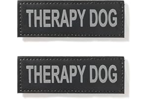 EXCELLENT ELITE SPANKER Morale Magic Sticker Odblaskowa naszywka "Pies terapeutyczny" w szkoleniu szczeniaka na szelki i kamizelki dla psów