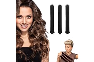 Yeria 3 unidades de rizos sin calor, rulos durante la noche, rizador de pelo Overnight Blowout, rizador para dormir, banda sin calor, rizadores grandes para todos los tipos de cabello