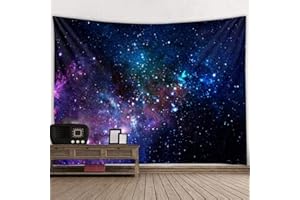 kiss me Psychedelic Constellation Galaxy Universe, Fabric Wall Hanging Decor for Bedroom Living Room Dorm (Tapestry a,230x180cm)