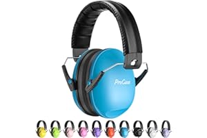 Procase Casco Antiruido para Niño, Protección Auditiva SNR 27dB con Diadema Ajustable, Protector Oído Profesional Cancelación de Ruido Insonorizacion para Estudiar para Bebé Nené Infante