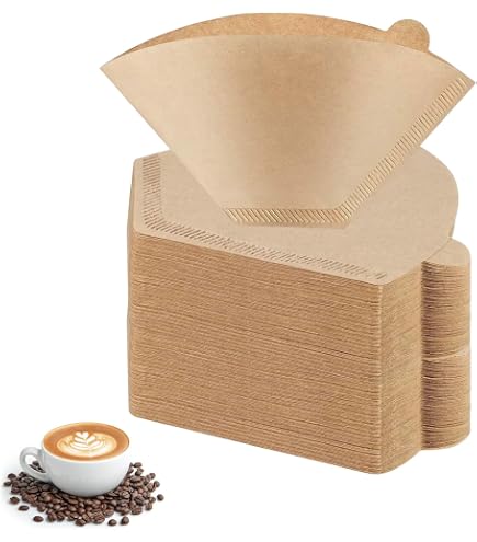 Filtres à Café En Papier Brun Non Blanchi - Lot De 200 (Taille 4) - Pour Machines à Filtre Et Cônes - 5
