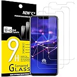 NEW'C 3 Pezzi, Vetro Temperato per Huawei Mate 20 Lite, Honor Play, Pellicola Prottetiva Anti Graffio, Anti-Impronte, Senza B
