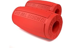 Iron Bull Strength Alpha Grips 2.5 - Extreme Arm Blaster - Best Dumbbell and Barbell Thick Bar Adapter