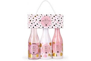 Accentra LET'S CELEBRATE presentset badsalt Tea Rose & Velvet | Kroppsvårdspaket med duschgel, bodylotion samt saltkristaller