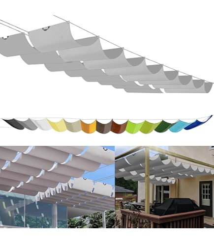 Voile D'ombrage Rétractable (l X L) - Couverture D'ombrage Réglable