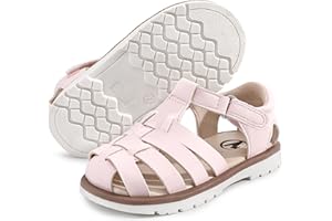 MIXIN Mädchen Sommer Sandalen Closed-Toe Antirutsch Premium Gummi Sohle Kleinkind Walkers Schuhe