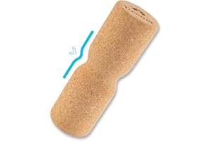 ‎YOSANA Kork Faszienrolle mit Wirbelsäulenschutz | Harte Rückenrolle für Rückenmassage & Faszientraining I Nachhaltige Korkrolle I 30x10cm