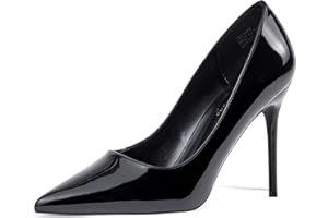 ZHABTUC Escarpins Femme, Mode Talon Haut 10 CM Bout Pointu Fermé Sexy Chaussures Talons Aiguille de Soirée Mariage