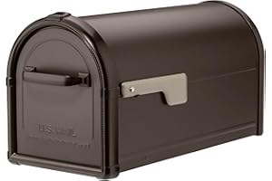 Architectural Mailboxes Hillsborough Galvanized Steel Post Mount Mailbox, Compatibility Code J, 5593RZ-CG, Rubbed Bronze, Large Capacity