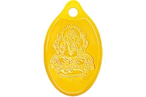 Muthoot Pappachan Swarnavarsham 24K (999) Yellow Gold Oval Ganesha Pendant 2 Gram