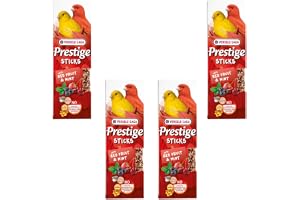 Versele-Laga Prestige Sticks Kanariefåglar röda frukter och mynta | 4-pack | 4 x 60 g