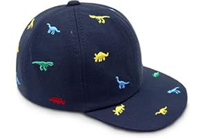 SEYUFN Dinosaurio Gorro Bebe Verano Primavera Ajustable Niño Sombrero Bebe De Béisbol para Niños Bordado Al Aire Libre Gorros Proteccion UV Bebe Niños Niñas