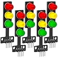 AZDelivery DIY Mini Traffic Light LED Display Board Module 3.3-5V 8mm Common Cathode Interface Compatible with Arduino and Raspberry Pi Including E-Book! (Pack of 5)