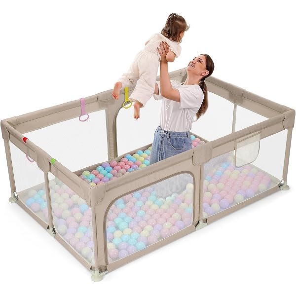 Sport1 Laufgitter Funny Fence – Faltbarer Laufstall Mit 6 Bunten Panels, Sicherer Spielbereich Für Babys Drinnen & Draußen