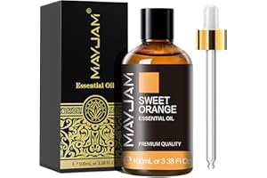 ‎MAYJAM MAYJAM Süße Orange Ätherisches Öl 100ML, Süße Orangeöl für Diffusor, Luftbefeuchter, DIY, Home，Wardrobes