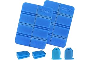 SEASBOES 2 Pezzi Tappetino Pieghevole Outdoor, Tappetino Pieghevole Trekking, Tappetino Pieghevole in Schiuma, per Esterni per Picnic, Spiaggia, Viaggi, Escursionismo, Campeggio e Altro (blu)