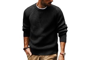 PJ PAUL JONES Maglione da uomo a girocollo a nido d'ape testurizzato a maniche lunghe