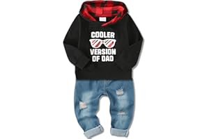 Amissz Babykleidung Set für Baby Jungen Kleidung Outfit, Kinder Jungen Lange Ärmel Brief Print Kapuzenpullover Top + Hose Bekleidung