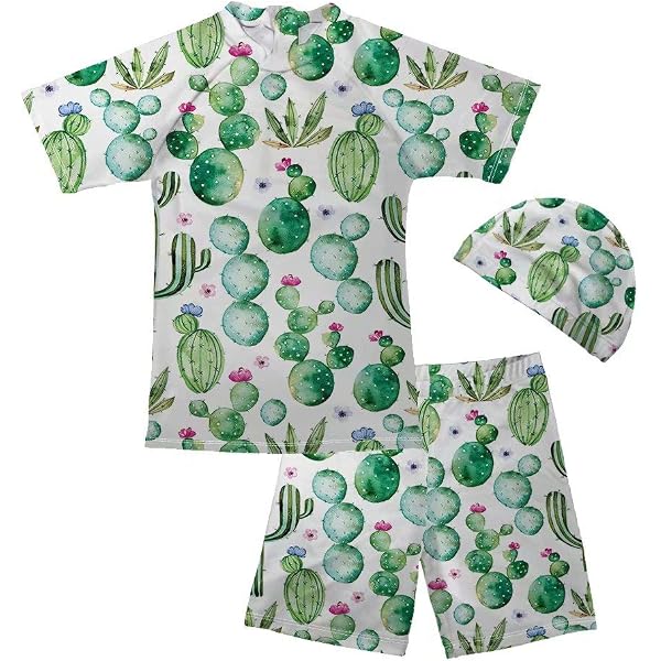 CM C&M WODRO Badeanzug Für Mädchen 1-5 Jahre - Blumenprint, Rüschen, Rückenfrei