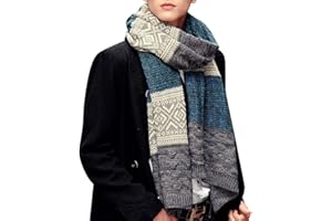 Yuson Girl Sciarpa Uomo Inverno Uomo Inverni scialle Maglia Scialle Caldo, Invernale Sciarpa Caldo Stola Uomo Pashmina per Uomo