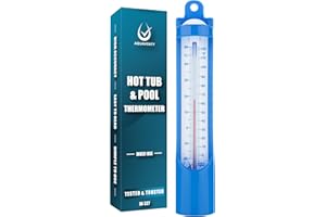 AQUAVERITY Thermomètre de piscine pour mesurer la température de l'eau dans la piscine, le bain, le spa, la natation sauvage – Thermomètre de piscine facile à utiliser