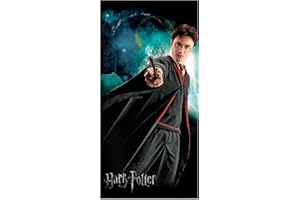 BrandMac Harry Potter Hogwarts Serviette de bain 70 x 140 cm Multicolore