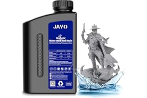 JAYO Resina Lavabile in Acqua ABS-Like, Resina per Stampante 3D 405nm UV Standard Resina Fotopolimerica Rapida per Stampante 3D LCD/DLP/SLA, Alta Precisione, Non Fragile, Basso Odore, Grigio 1000g