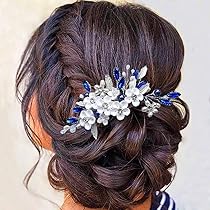 Boho Strass Barre Barrette Barrette Cristal Rectangulaire