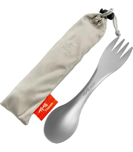 3 pezzi di plastica Spork, 3 in 1 Spork campeggio Spork portatile