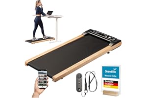 ‎SKANDIKA Skandika Walking Pad Nordik | Laufband für zuhause, 6/12 km/h, mit/ohne Steigung, LED-Display, Fernbedienung, Kinomap | Fitnessgerät für Ausdauertraining, Büro, Home Office