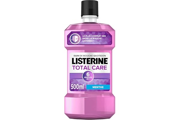 Listerine Bain de Bouche 6 en 1 Total Care, 500ml