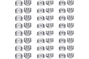 ‎TOAOB THE ONE AND ONLY BABY TOAOB 30 Paar 925 Sterling Silber Ohrring Stopper Ohrstecker Verschluss Drei Größen Schmetterling Ohrstopper für Schmuckherstellung