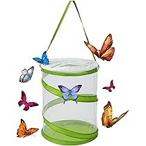 35cm Schmetterlingskäfig Pop-up - Insekten Habitat Netz Grün