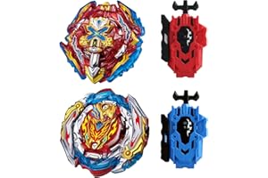 Wotean Gyroscope Turbos Kit toupie de Combat 4D Arena Metal Fusion avec Lanceur de Bataille, Coffret Cadeau (201+200)