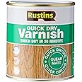 RUSTINS Quick Dry Varnish, Clear Matt, 500 ml