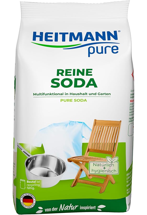 HEITMANN Pure Reiner Essig-Entkalker - 500 Ml, Ohne Chemische Zusätze, Für Küche & Bad