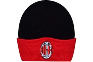 AC Milan Berretto Invernale con Ribalta A Contrasto - Gorro de Invierno Unisex Adulto