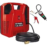 Einhell Kompressoren-Set TC-AC 190/8 OF Set (1.100 W, max. 8 bar, 3 m Druckluftschlauch mit Schnellkupplung, inkl. Ausblaspis