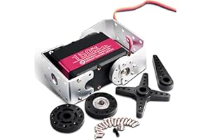 Wishiot RDS51150 150KG Servo digitale in metallo servo robotico Servo 180 gradi coppia alta ingranaggio completamente in metallo doppio albero impermeabile IP66 per progetti fai da te robot auto
