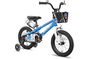 JOYSTAR Pluto 12/14/16/18/20 Pouces pour garçons et Filles âgés de 2 à 11 Ans. Vélo pour Enfants avec Roues d'entraînement et Panier. Plusieurs Couleurs Disponibles.