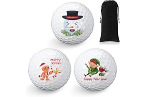 Sinmoe Balles de Golf Cadeau de Golfeur Amusant et Fantaisie pour Homme Papa Fan de Golf Cadeau de Noël, Une Unité de Taille Standard