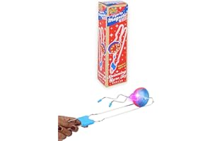 Henbrandt 1 x Children’s Light Up Magnetic Wheel Spinning Gyro Toy Retro Twirler Rail Twister Kinetic Energy Sensory Spinning Wheel with LED Lights Educational Toys for Boys and Girls