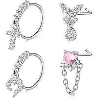 Kit Piercing Langue MYGLOAR 14 Pièces - Acier Chirurgical 14G - Longueurs 10 à 22 Mm - Boules Colorées