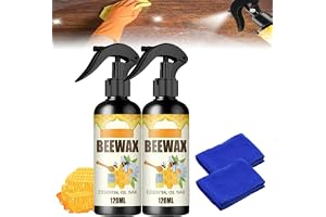 Naturlig mikromolekylariserad bivaxsprej, bivax möbelpolering, bivax för trä, bivaxspray möbelpolering, möbler bivaxsprej, träkryddning beewax (2 st)