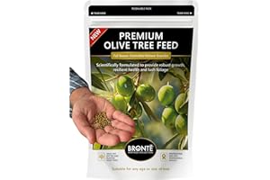 BRONTE HERITAGE COLLECTION Bronte Heritage Olive Tree Feed Controlled-Release Fertiliser – Plant Food for Olive Trees in Pots, Patios & Gardens. Easy-Apply Granules for Evergreen Lush Foliage & Robust Growth. 120g Pouch
