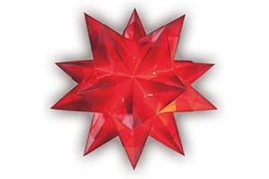 VON FOLIA, VERKAUF DURCH CRELEO Bascetta Stern Bastelset 15 x 15 cm 32 Blatt rot Transparentpapier 115g/m²